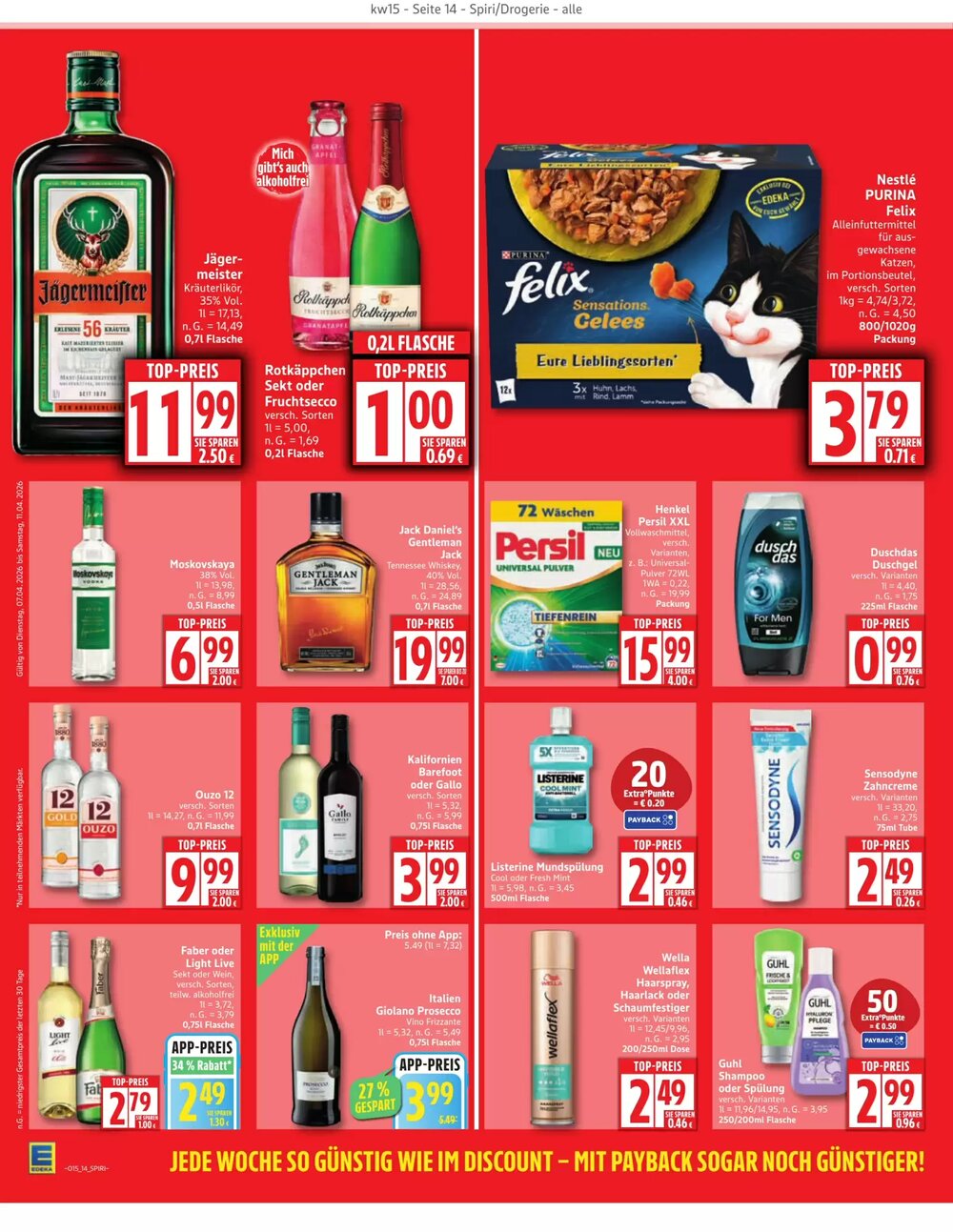 Edeka Aktiv Markt Prospekt (ab 06.04.2026) zum Blättern - Seite 14