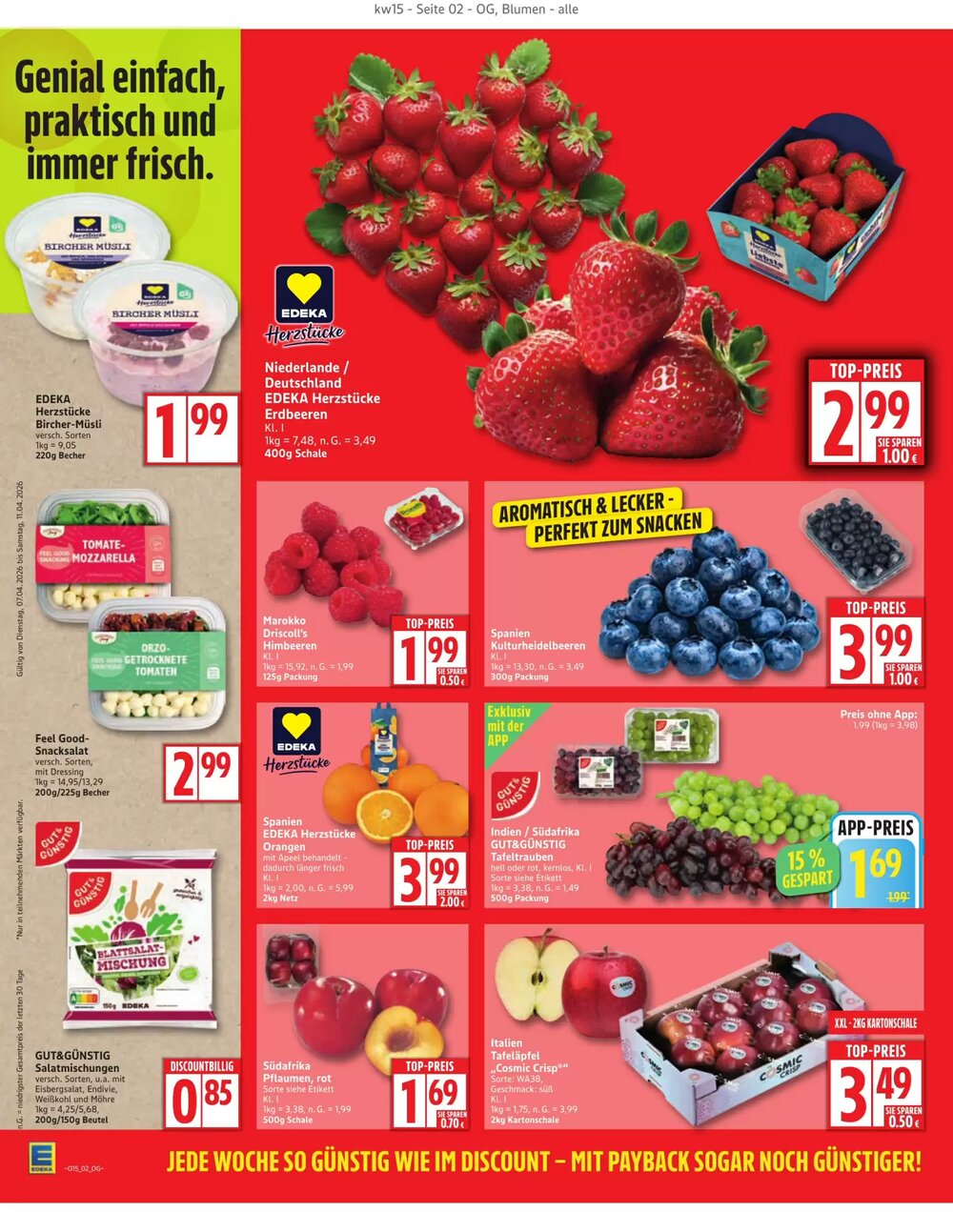 Edeka Aktiv Markt Prospekt (ab 06.04.2026) zum Blättern - Seite 2