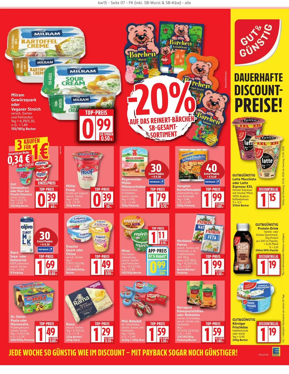 Edeka Aktiv Markt Prospekt (ab 06.04.2026) zum Blättern - Seite 7