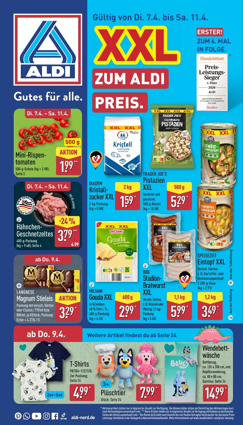 Aldi Nord Prospekt (ab 07.04.2026) zum Blättern - Seite 1