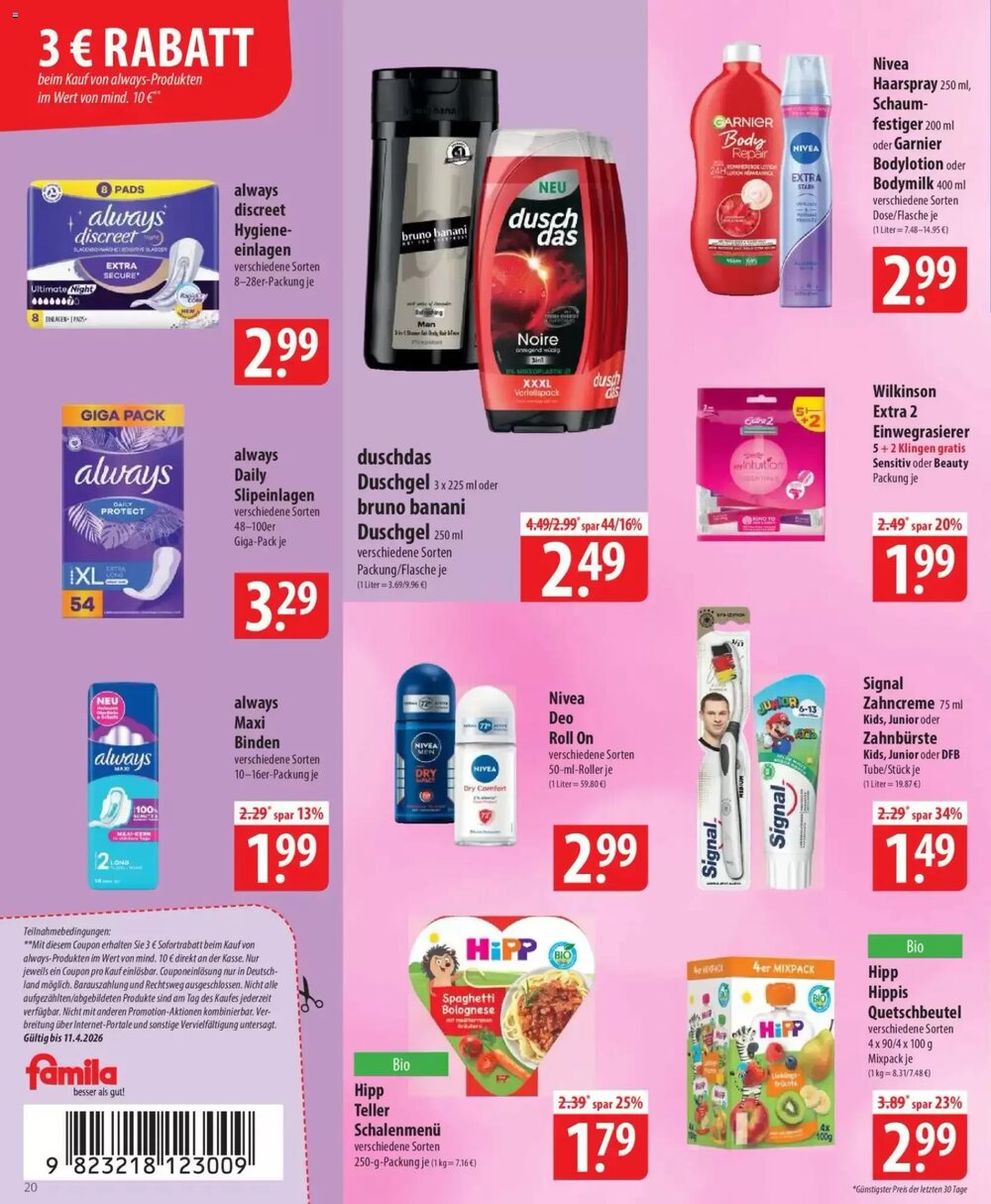 Famila Nord Ost Prospekt (ab 07.04.2026) zum Blättern - Seite 20