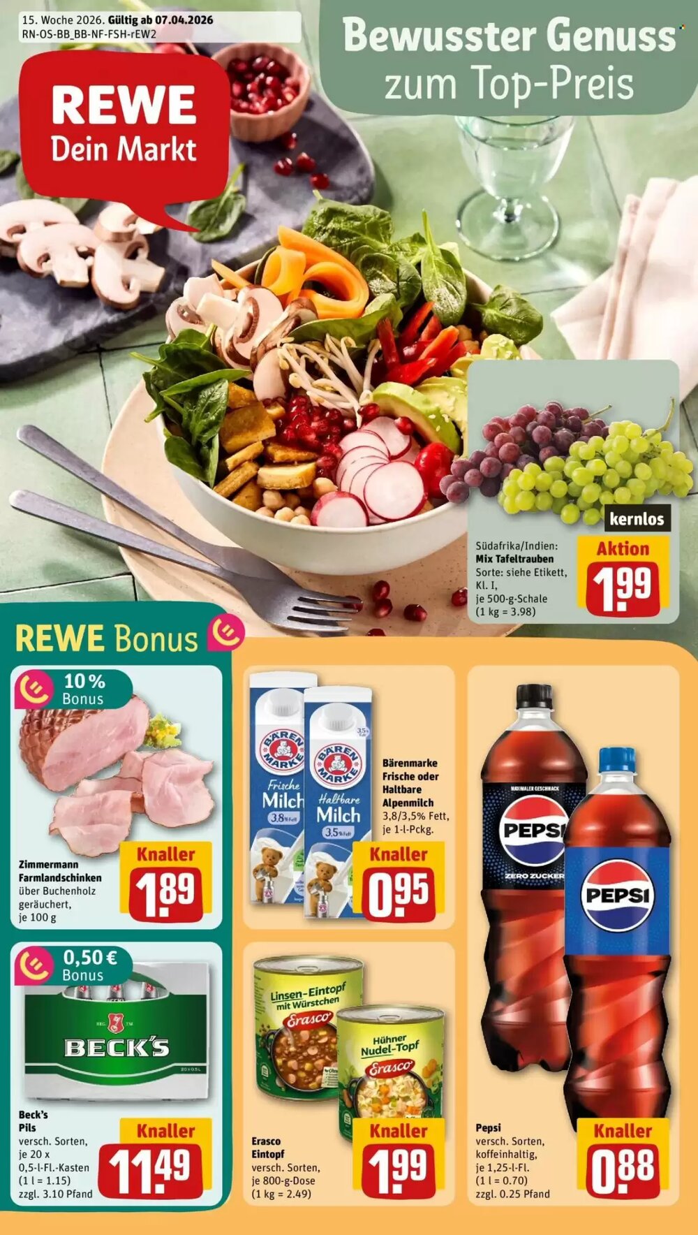 REWE Prospekt (ab 07.04.2026) zum Blättern - Seite 1