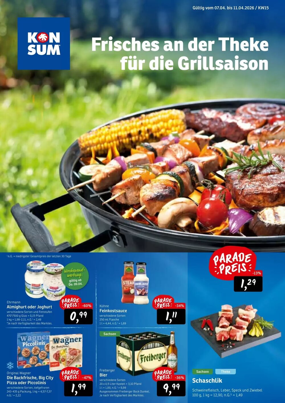 KONSUM Prospekt (ab 07.04.2026) zum Blättern - Seite 1