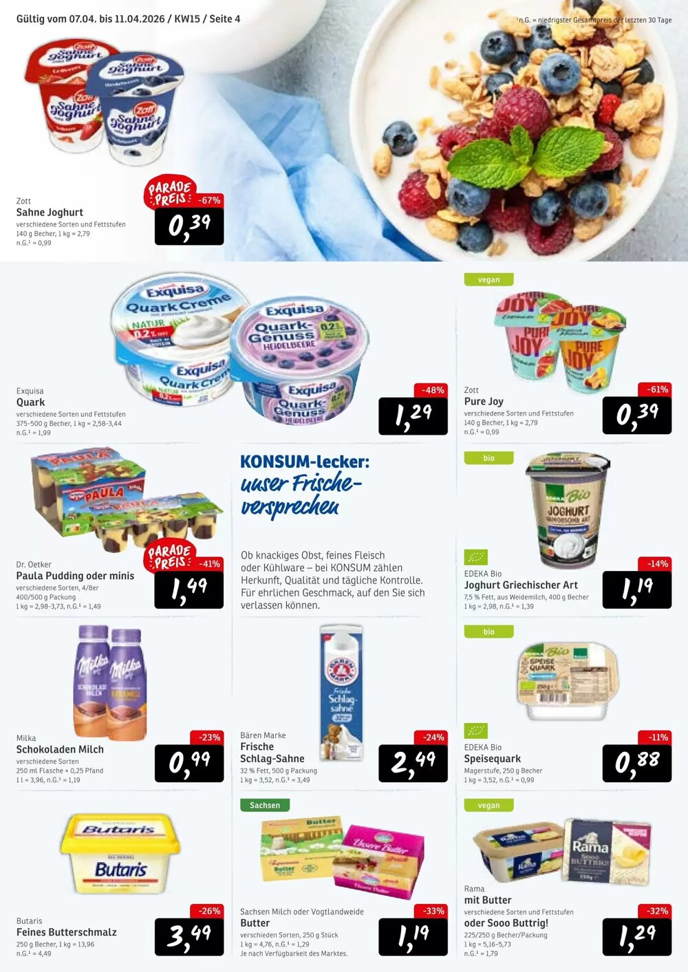 KONSUM Prospekt (ab 07.04.2026) zum Blättern - Seite 4