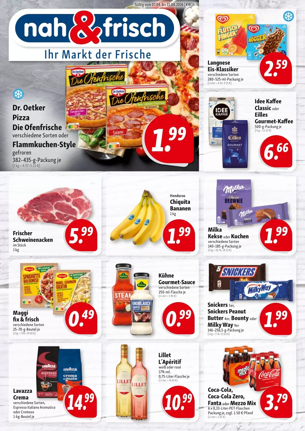 Nah & Frisch Prospekt (ab 07.04.2026) zum Blättern - Seite 1