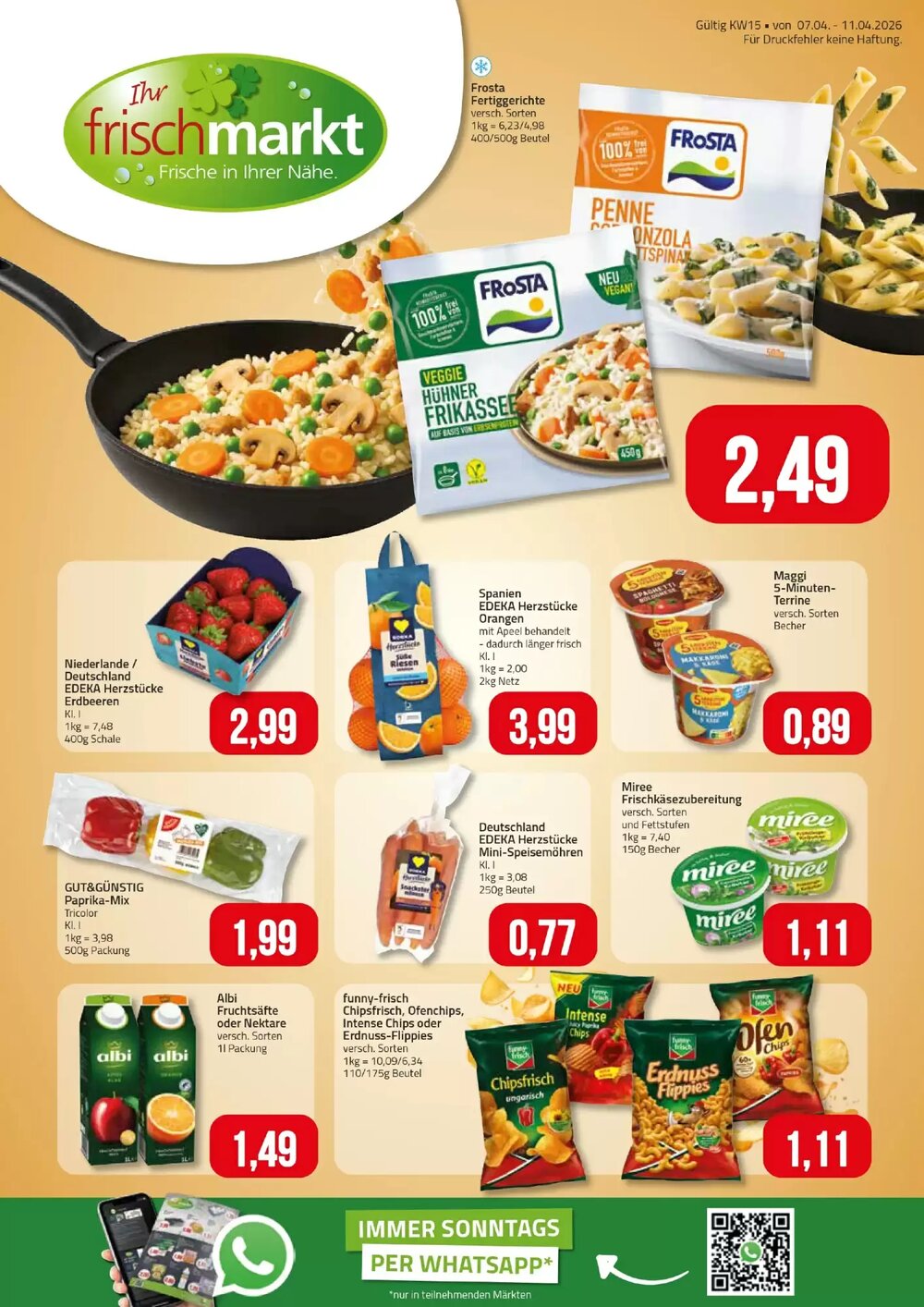 Ihr Frischmarkt Prospekt (ab 07.04.2026) zum Blättern - Seite 1