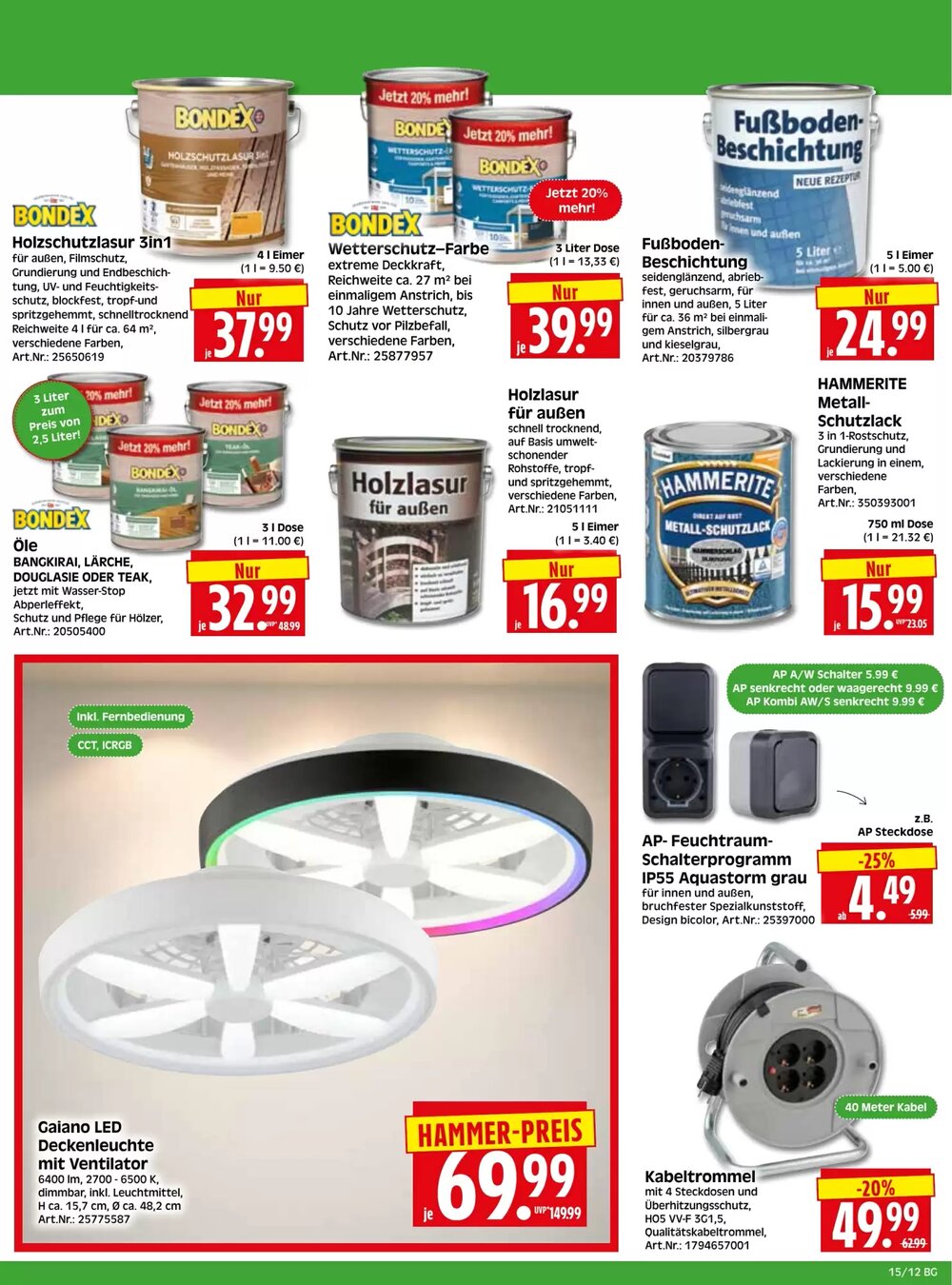 Herkules Baumarkt Prospekt (ab 07.04.2026) zum Blättern - Seite 12