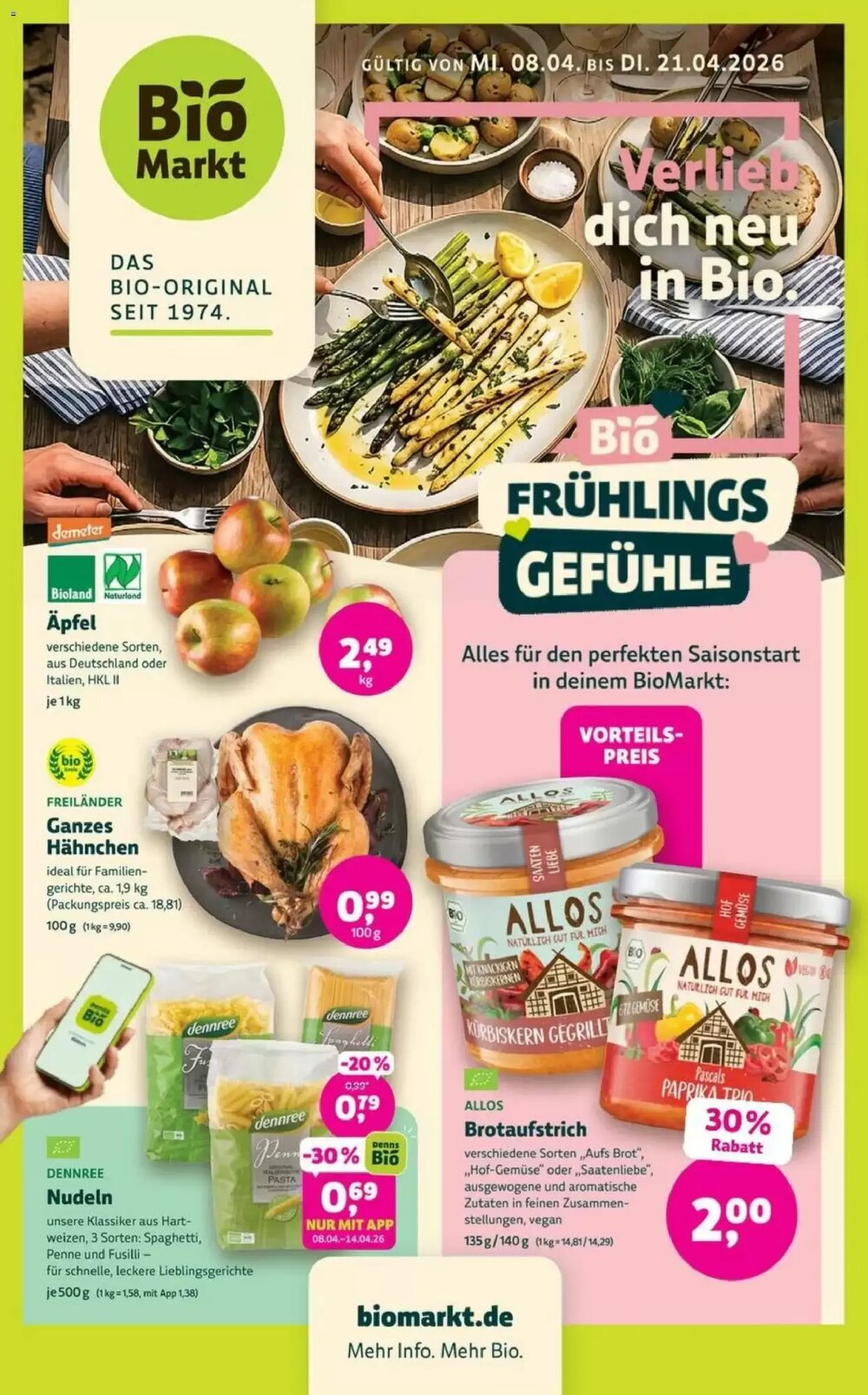 Biomarkt Prospekt (ab 08.04.2026) zum Blättern - Seite 1