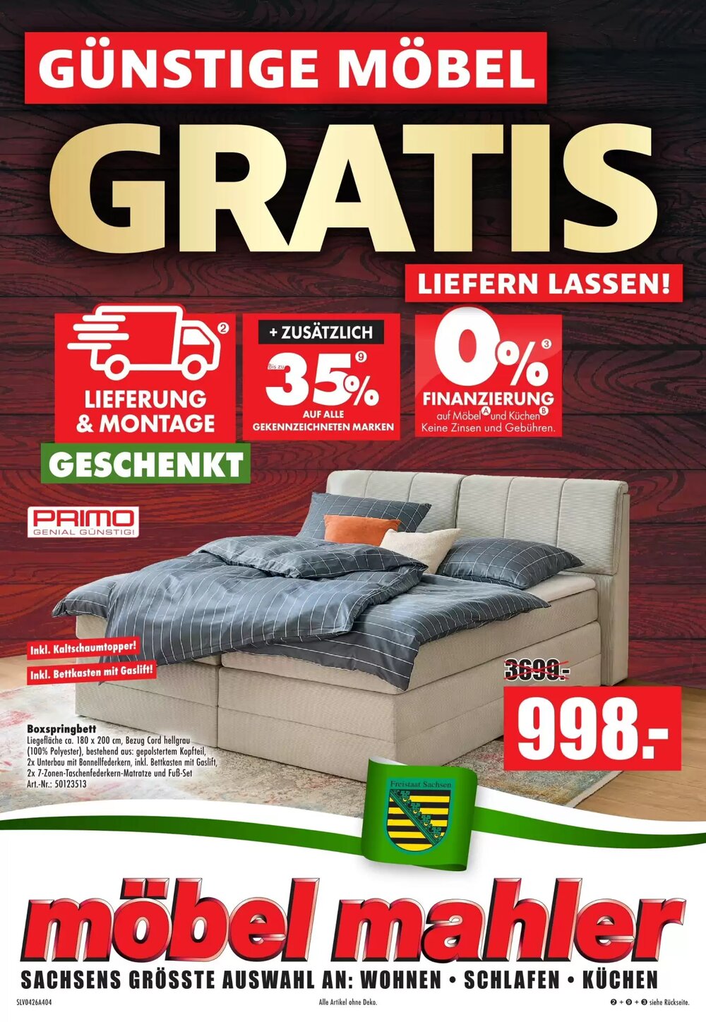 Möbel Mahler Prospekt (ab 08.04.2026) zum Blättern - Seite 1