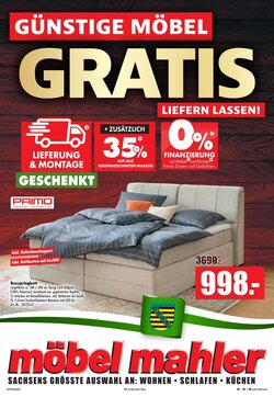 Möbel Mahler Prospekt (ab 08.04.2026) zum Blättern