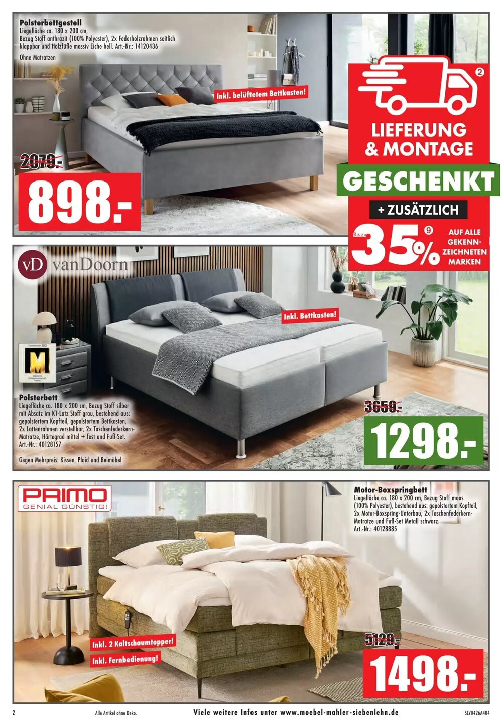 Möbel Mahler Prospekt (ab 08.04.2026) zum Blättern - Seite 2