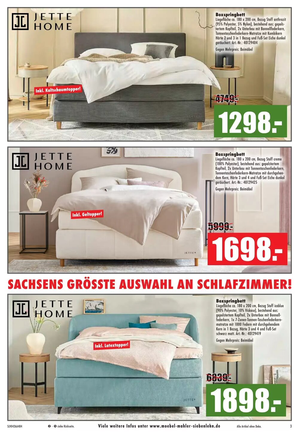 Möbel Mahler Prospekt (ab 08.04.2026) zum Blättern - Seite 3