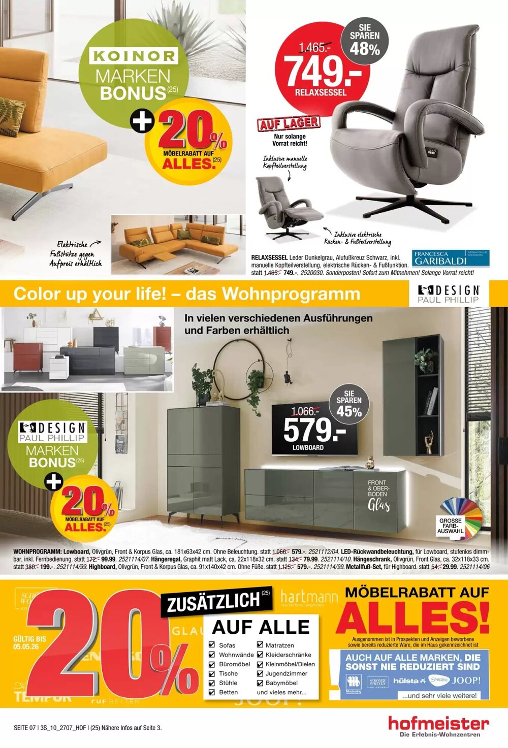 Hofmeister Prospekt (ab 08.04.2026) zum Blättern - Seite 7