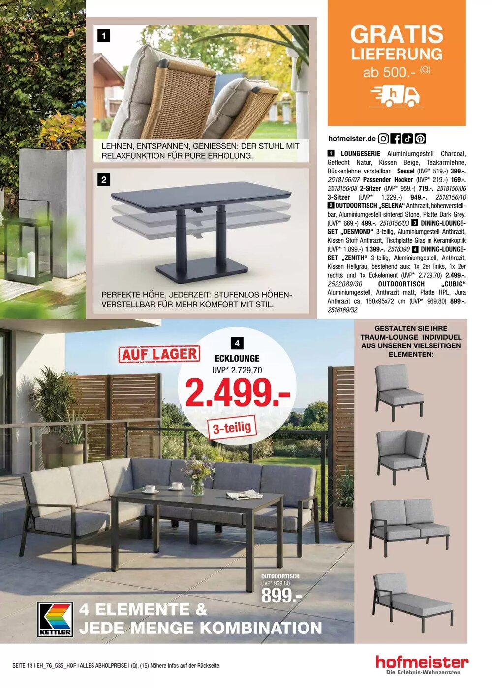 Hofmeister Prospekt (ab 08.04.2026) zum Blättern - Seite 13