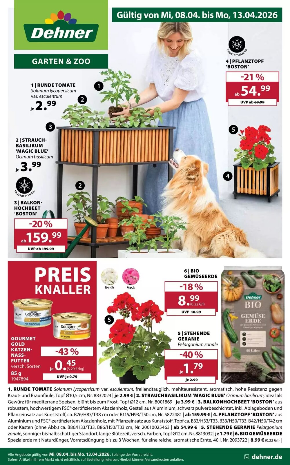 Dehner Prospekt (ab 08.04.2026) zum Blättern - Seite 1
