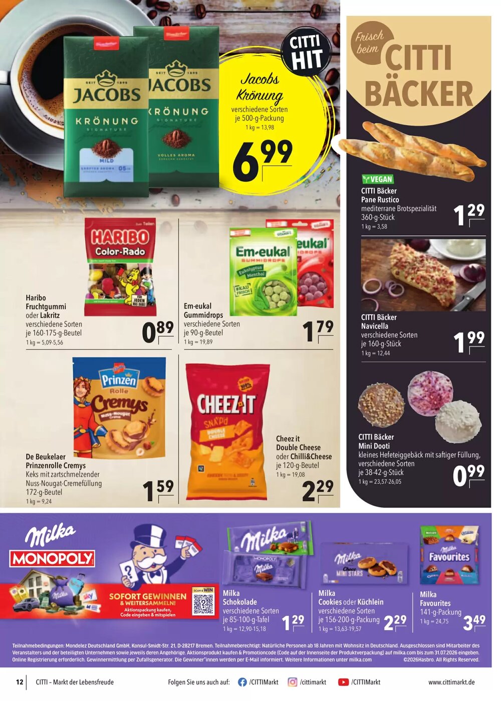 CITTI Markt Prospekt (ab 08.04.2026) zum Blättern - Seite 12