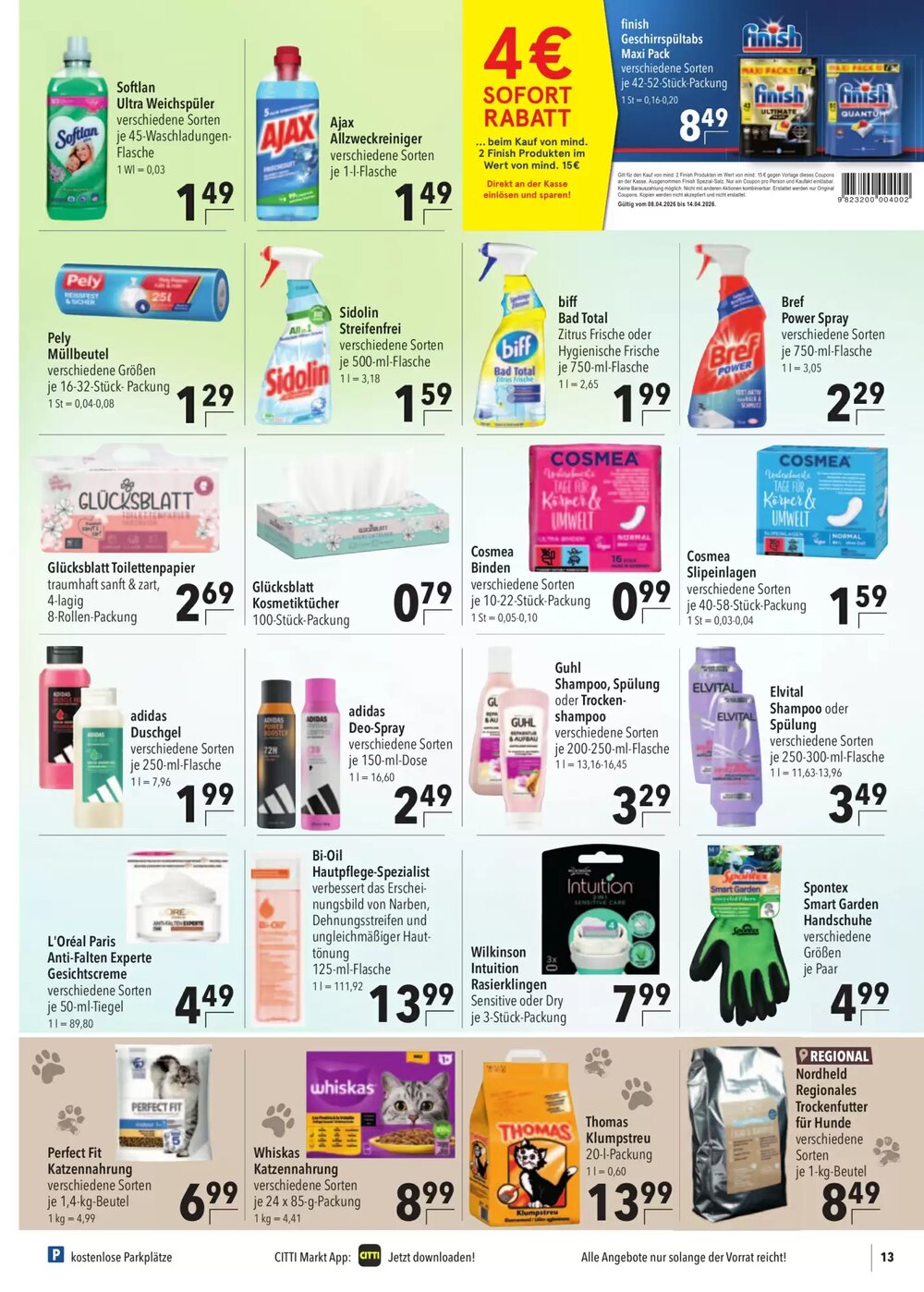 CITTI Markt Prospekt (ab 08.04.2026) zum Blättern - Seite 13