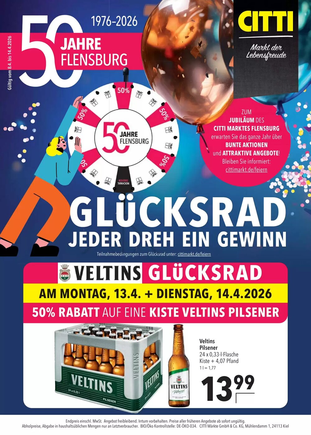 CITTI Markt Prospekt (ab 08.04.2026) zum Blättern - Seite 1