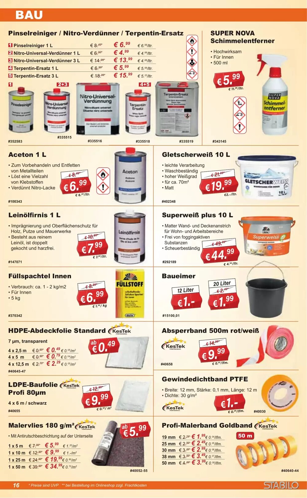 Stabilo Fachmarkt Prospekt (ab 08.04.2026) zum Blättern - Seite 16