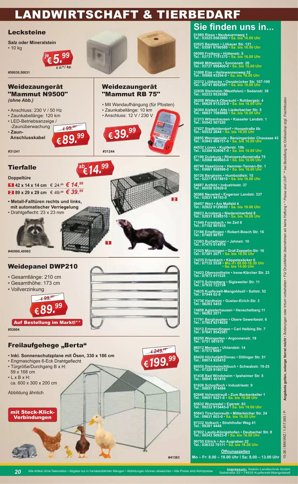 Stabilo Fachmarkt Prospekt (ab 08.04.2026) zum Blättern - Seite 20