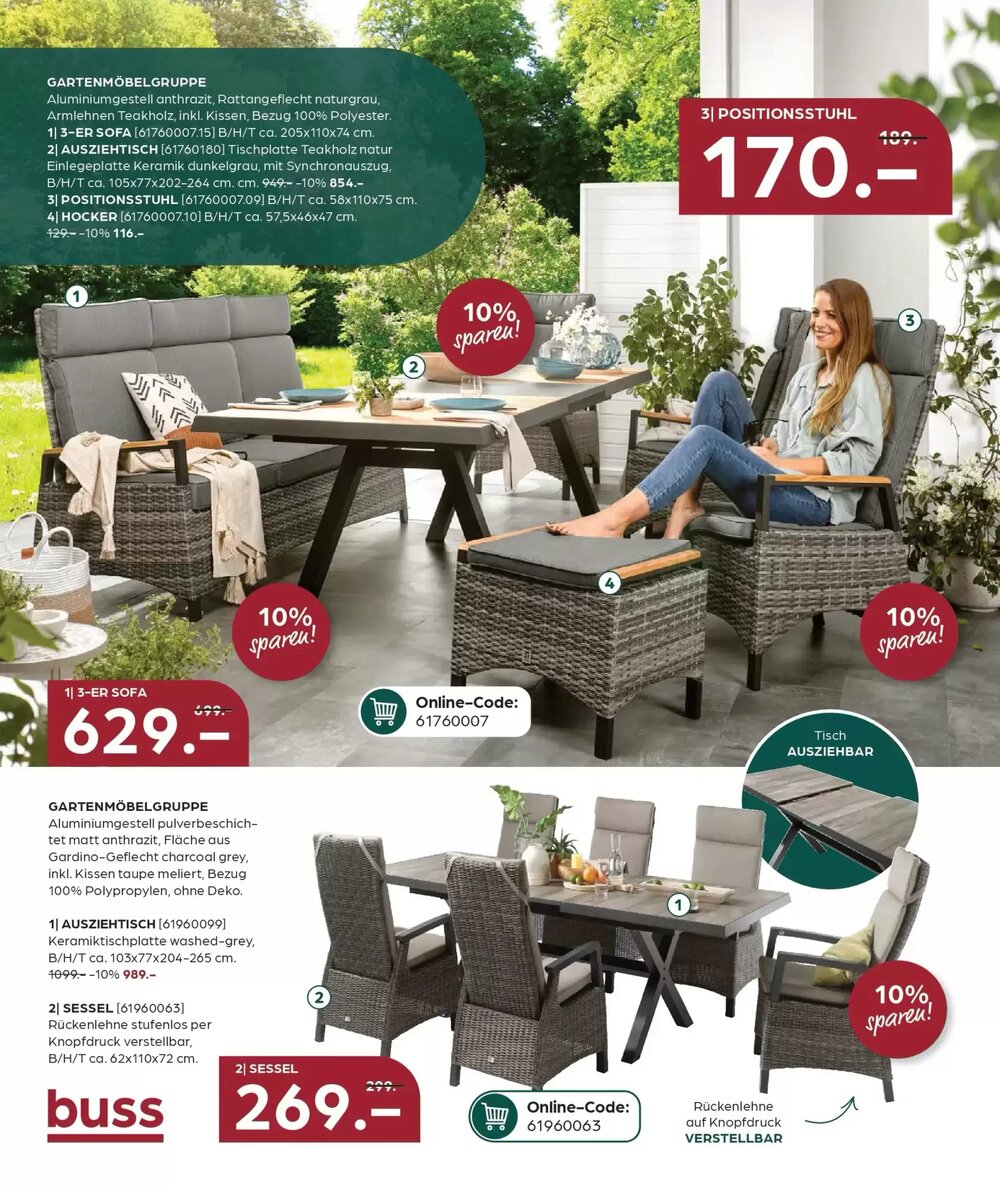 Möbel Buss Prospekt (ab 08.04.2026) zum Blättern - Seite 14