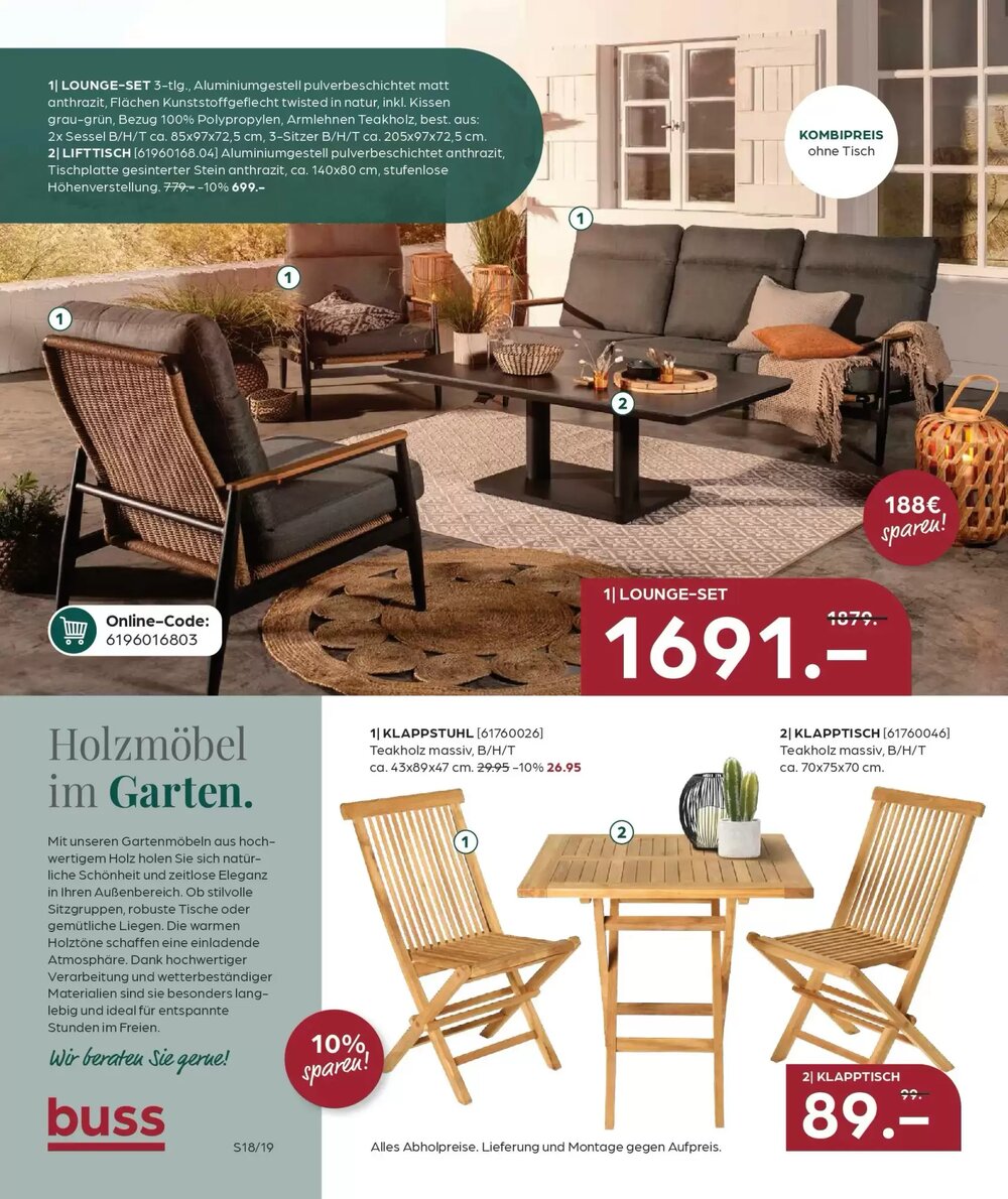 Möbel Buss Prospekt (ab 08.04.2026) zum Blättern - Seite 18