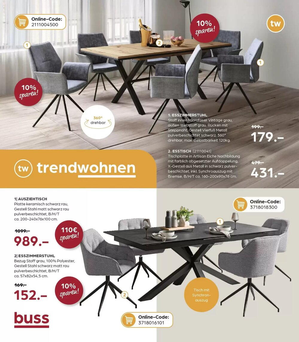 Möbel Buss Prospekt (ab 08.04.2026) zum Blättern - Seite 2