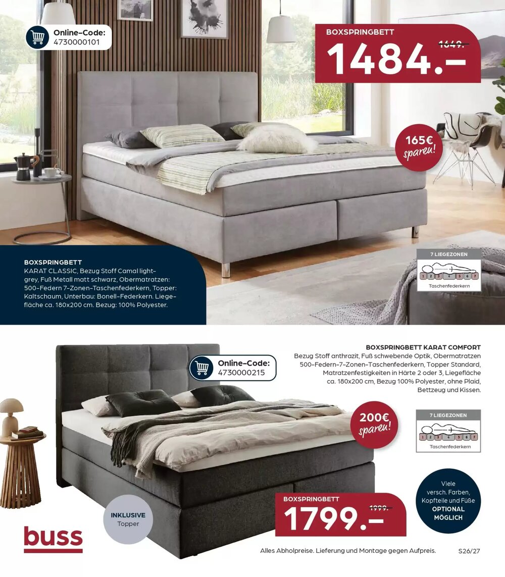 Möbel Buss Prospekt (ab 08.04.2026) zum Blättern - Seite 26
