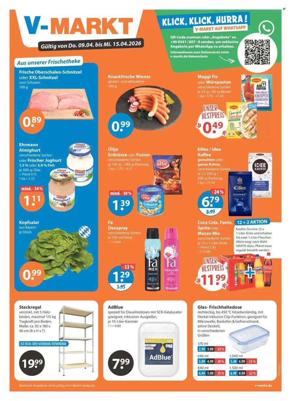 V Markt Prospekt (ab 09.04.2026) zum Blättern - Seite 1