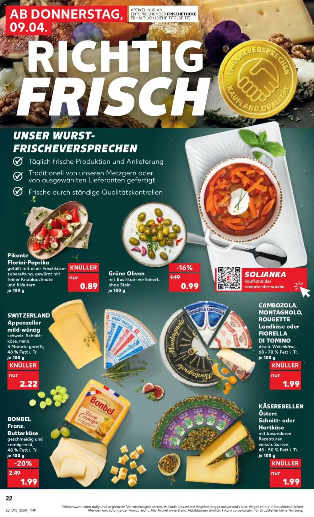 Kaufland Prospekt (ab 09.04.2026) zum Blättern - Seite 22
