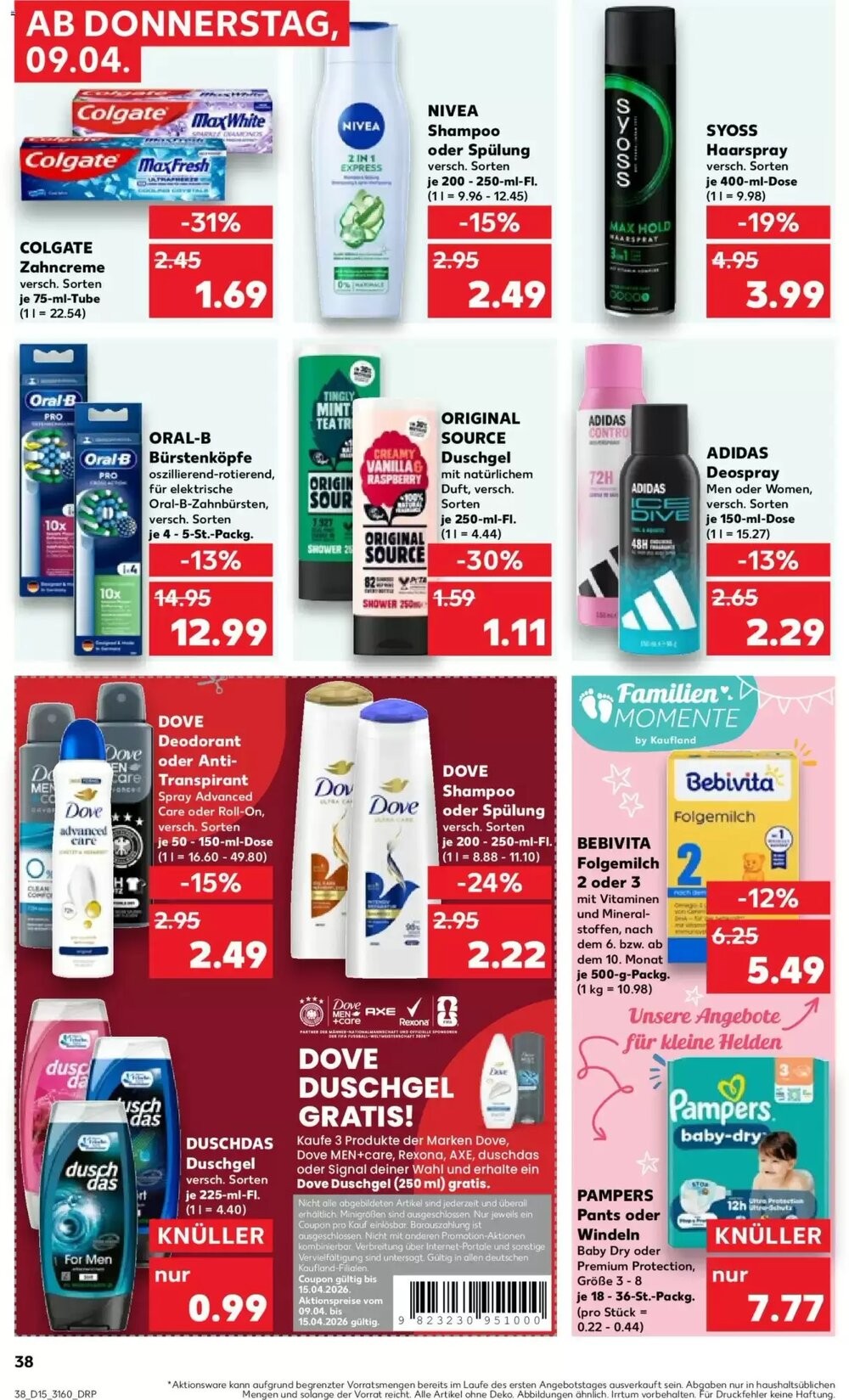 Kaufland Prospekt (ab 09.04.2026) zum Blättern - Seite 38