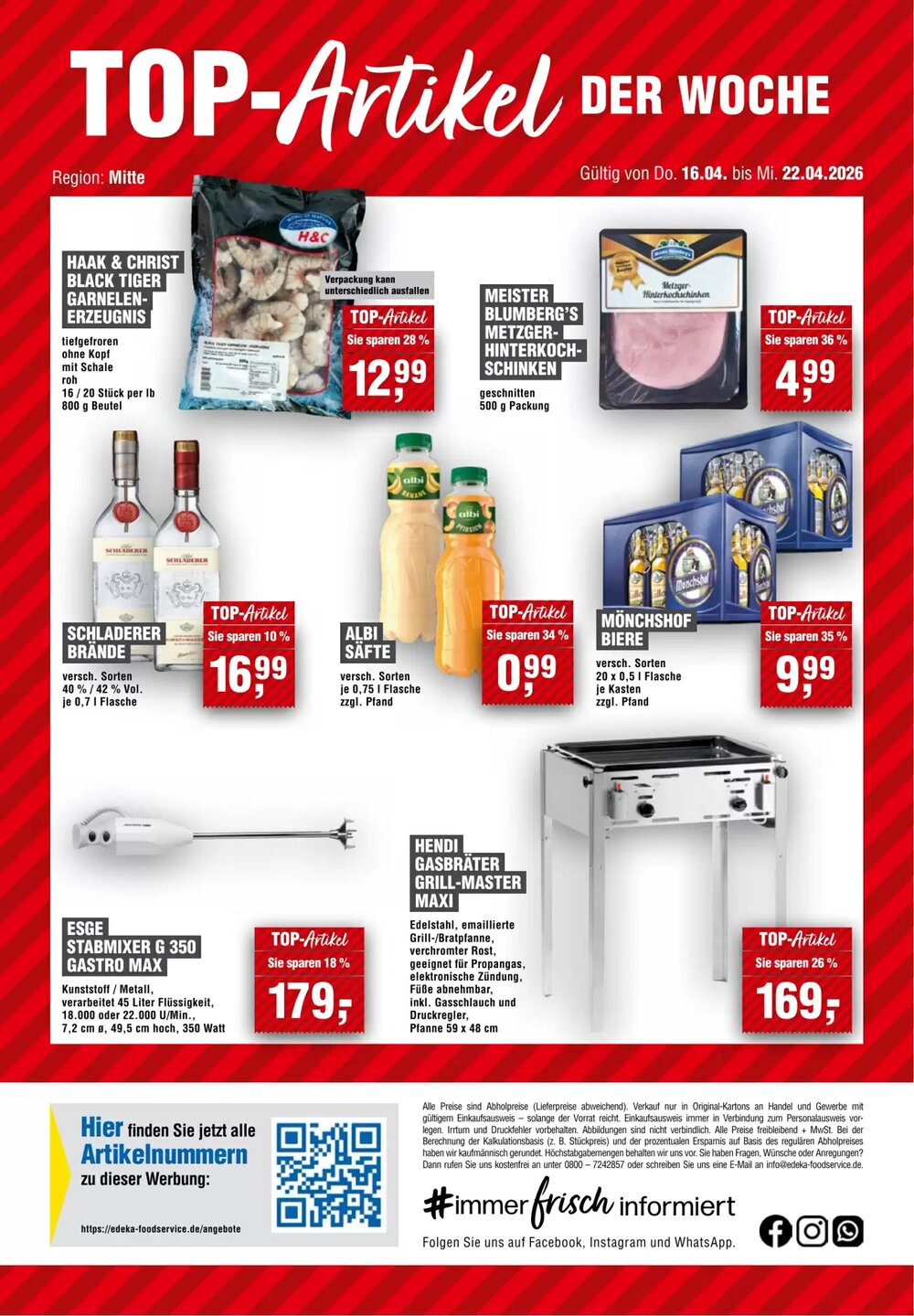 EDEKA Foodservice Prospekt (ab 09.04.2026) zum Blättern - Seite 14