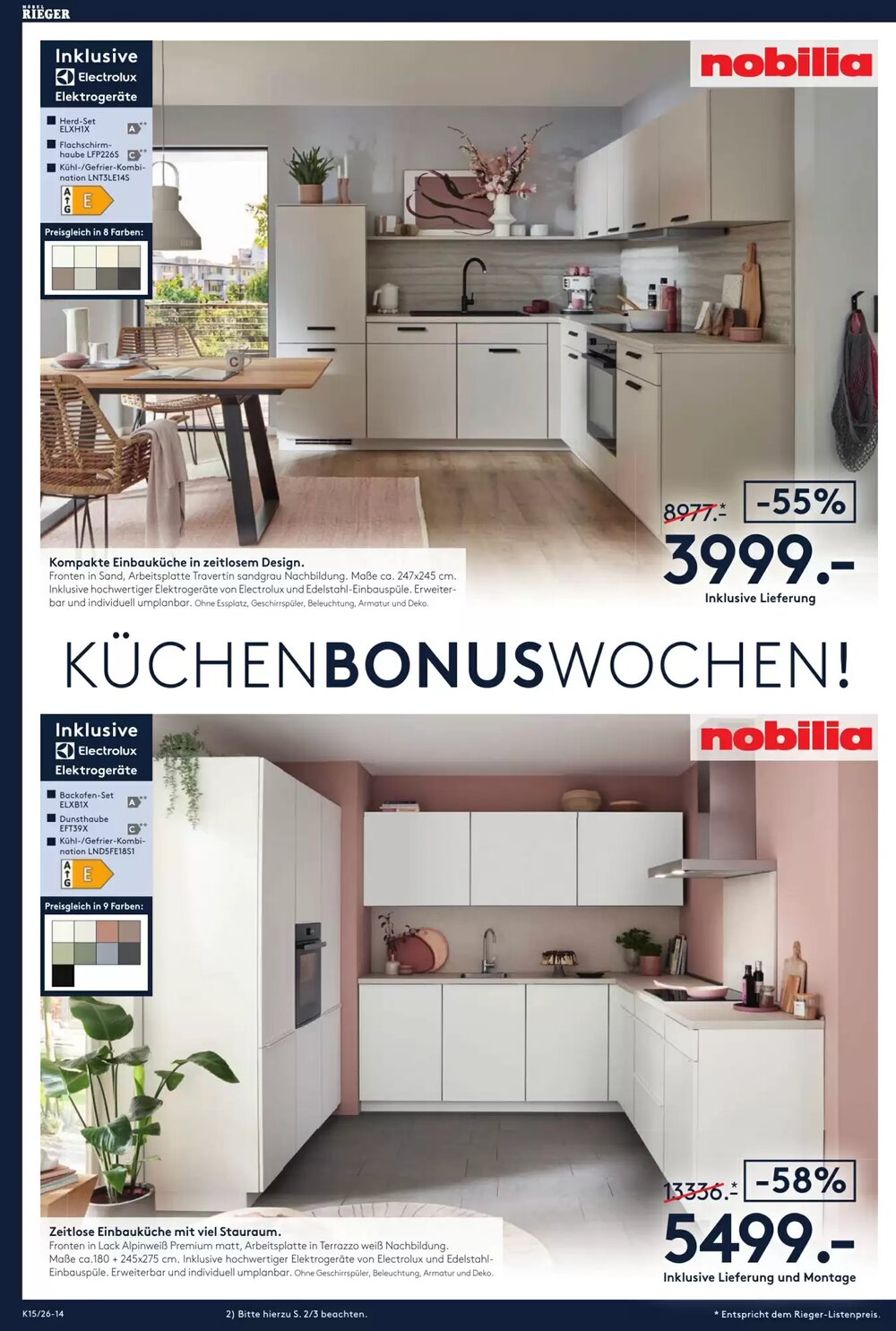 Möbel Rieger Prospekt (ab 09.04.2026) zum Blättern - Seite 15