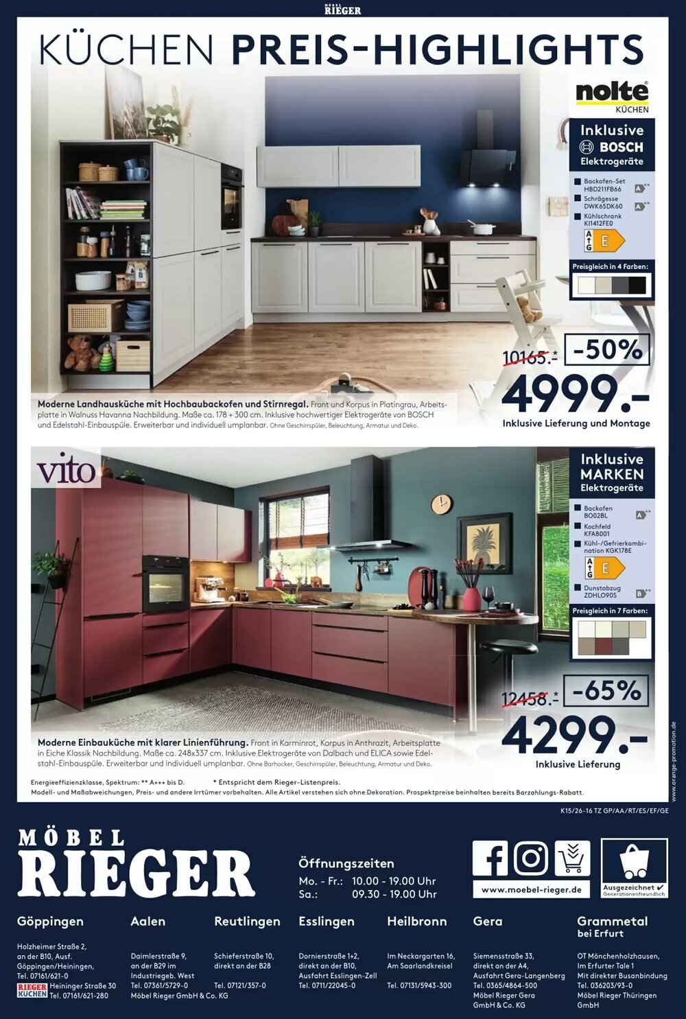Möbel Rieger Prospekt (ab 09.04.2026) zum Blättern - Seite 17