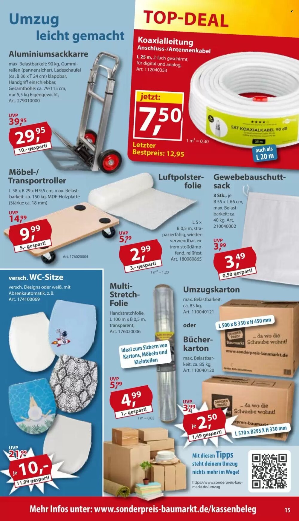 Sonderpreis Baumarkt Prospekt (ab 11.04.2026) zum Blättern - Seite 15