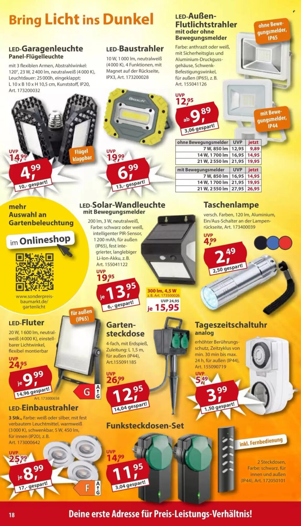 Sonderpreis Baumarkt Prospekt (ab 11.04.2026) zum Blättern - Seite 18