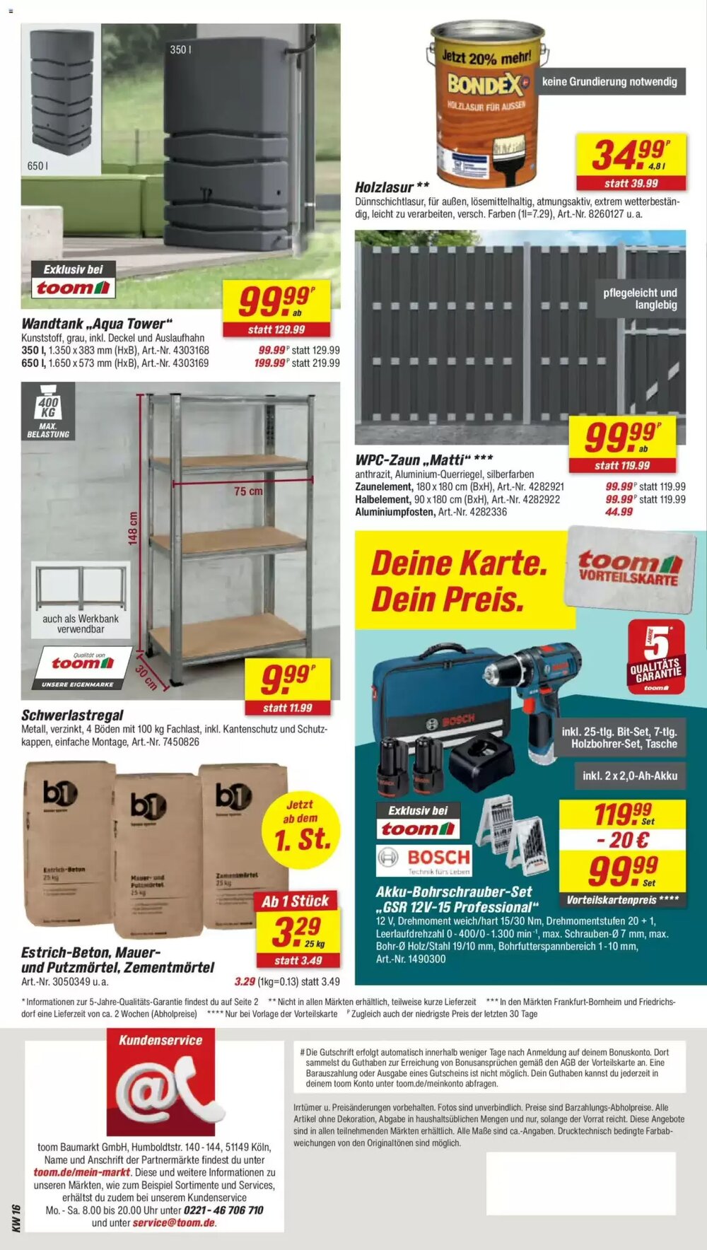 toom Baumarkt Prospekt (ab 11.04.2026) zum Blättern - Seite 20