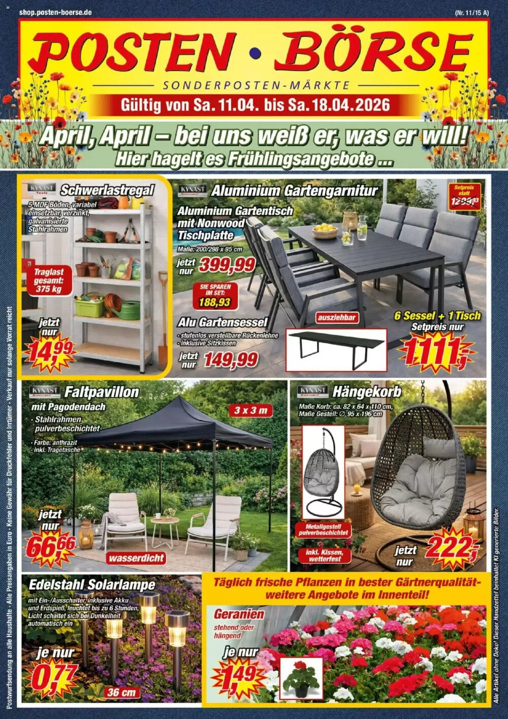 Posten Börse Prospekt (ab 11.04.2026) zum Blättern - Seite 1