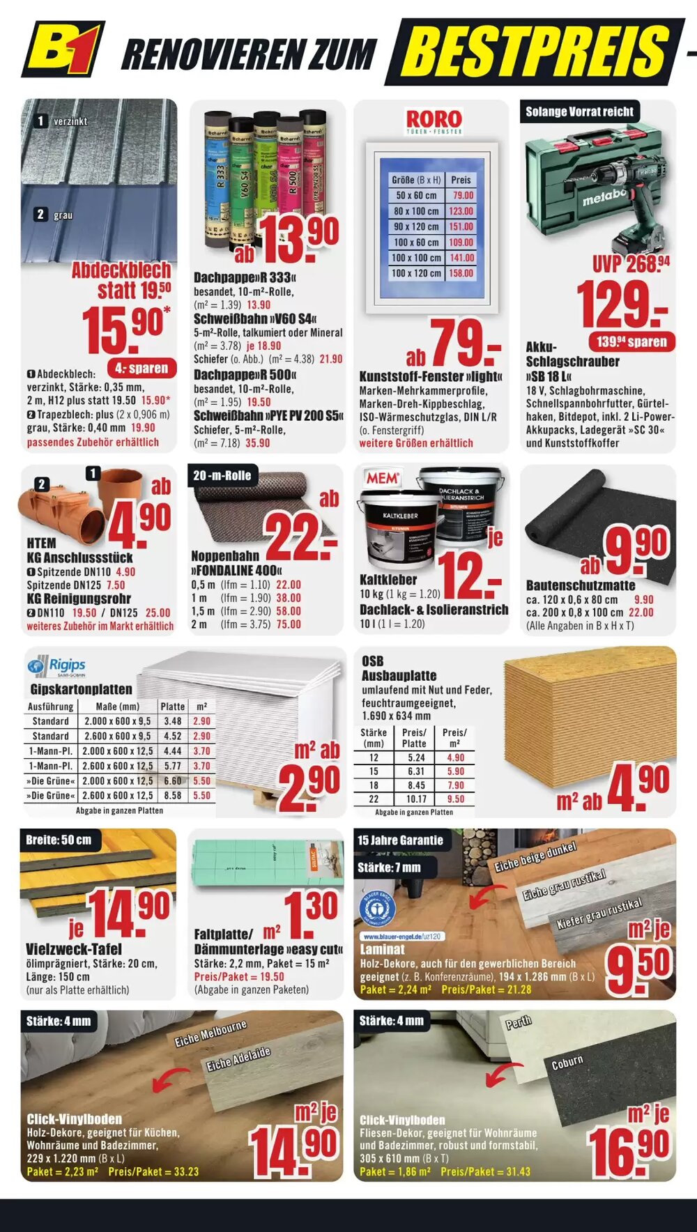 B1 Discount Baumarkt Prospekt (ab 11.04.2026) zum Blättern - Seite 10