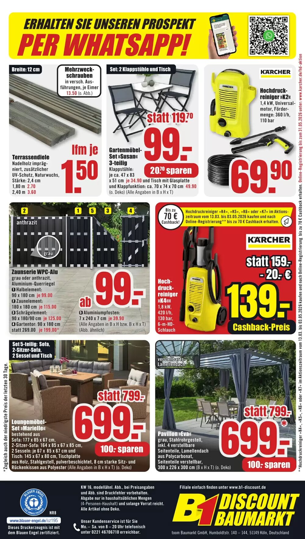 B1 Discount Baumarkt Prospekt (ab 11.04.2026) zum Blättern - Seite 12