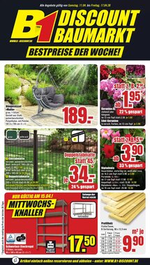 B1 Discount Baumarkt Prospekt (ab 11.04.2026) zum Blättern