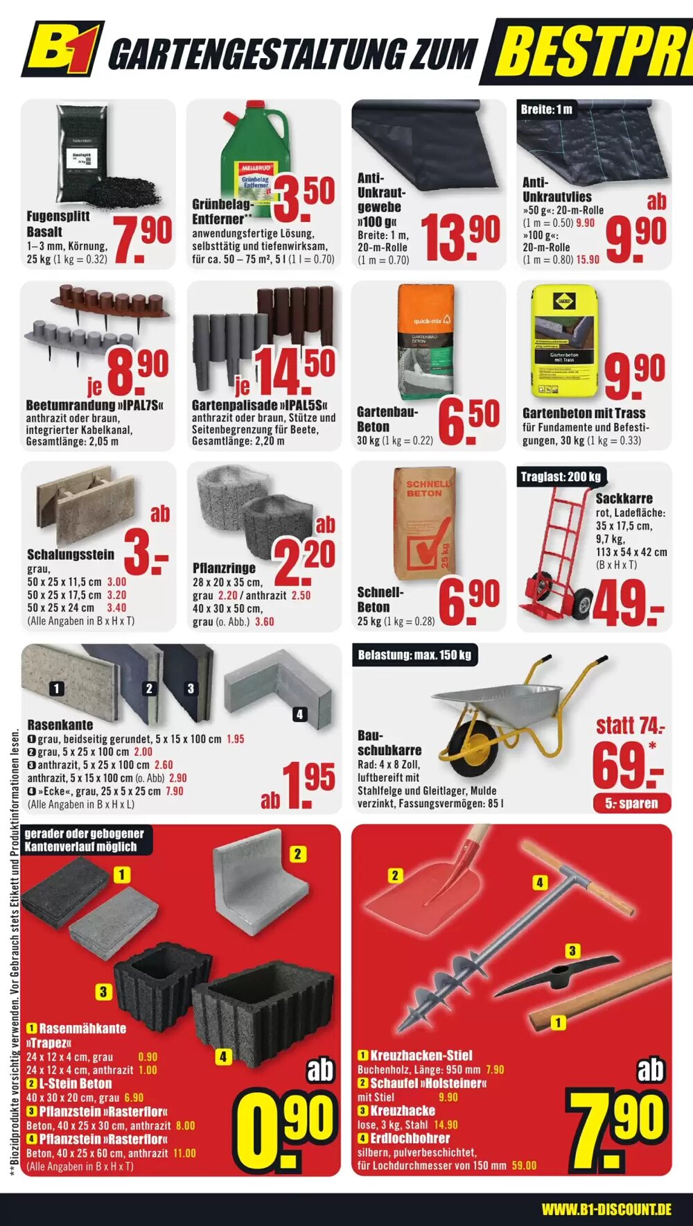 B1 Discount Baumarkt Prospekt (ab 11.04.2026) zum Blättern - Seite 8