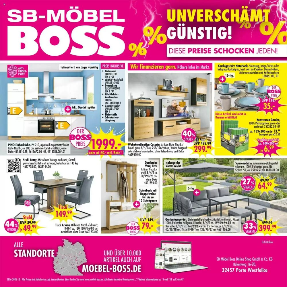 Möbel Boss Prospekt (ab 11.04.2026) zum Blättern - Seite 12