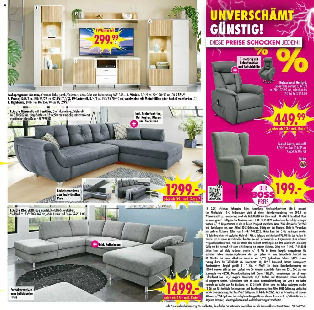 Möbel Boss Prospekt (ab 11.04.2026) zum Blättern - Seite 7