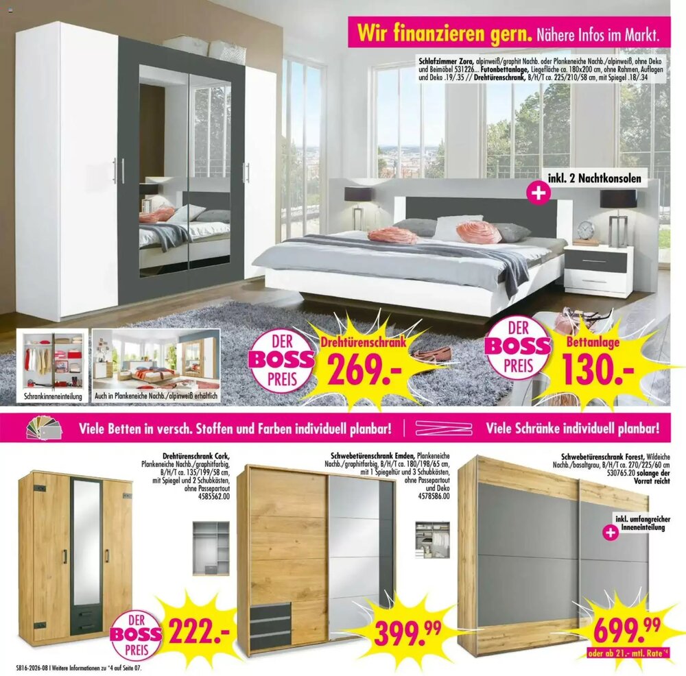 Möbel Boss Prospekt (ab 11.04.2026) zum Blättern - Seite 8
