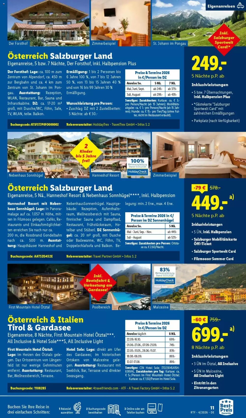 Lidl Reisen Prospekt (ab 11.04.2026) zum Blättern - Seite 11