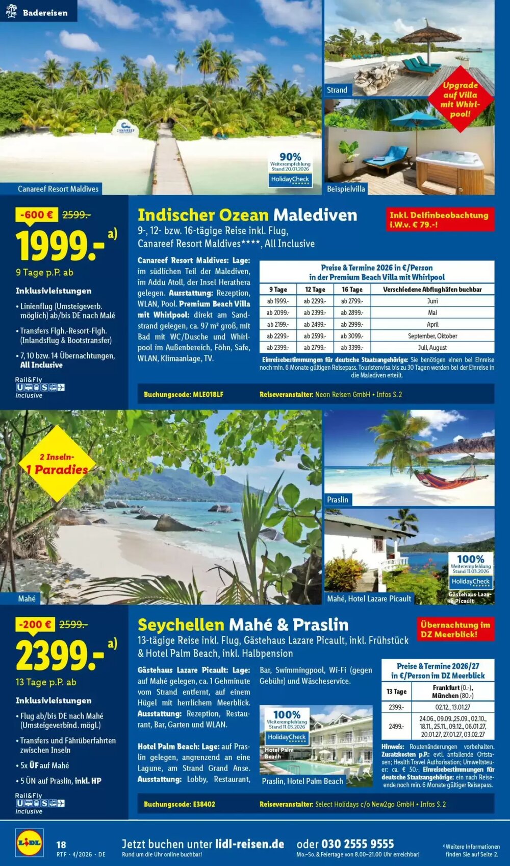 Lidl Reisen Prospekt (ab 11.04.2026) zum Blättern - Seite 18