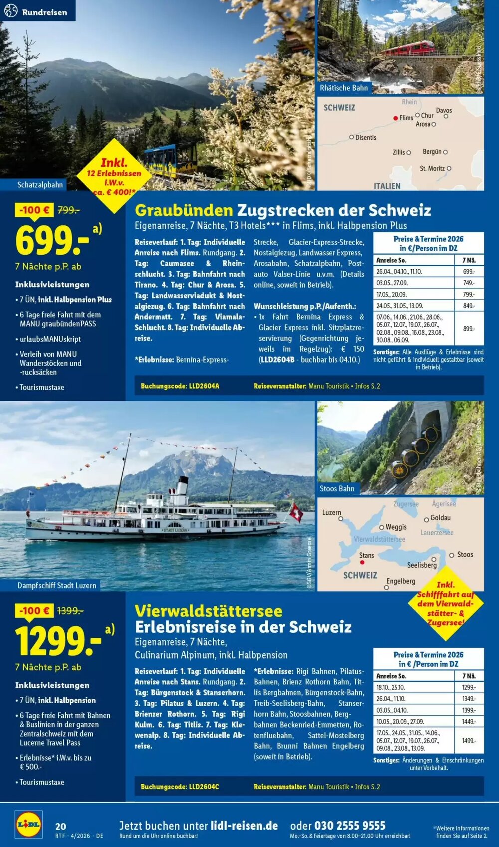 Lidl Reisen Prospekt (ab 11.04.2026) zum Blättern - Seite 20