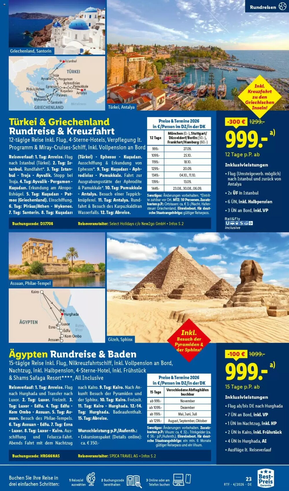 Lidl Reisen Prospekt (ab 11.04.2026) zum Blättern - Seite 23