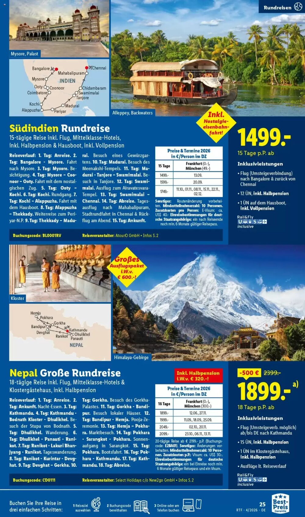 Lidl Reisen Prospekt (ab 11.04.2026) zum Blättern - Seite 25